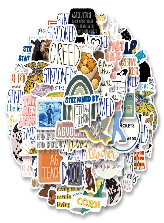 YEESACG 62Pcs FFA Sticker Kawaii Waterproof Pack | Aesthetics Vsco Funny Cool Deacls Graffiti Stickers for Water Bottle Skateboard Luggage Laptop - Image 1